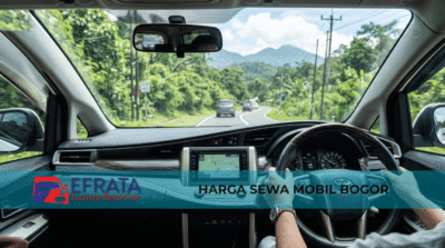 Dashboard Toyota Innova untuk harga sewa mobil Bogor