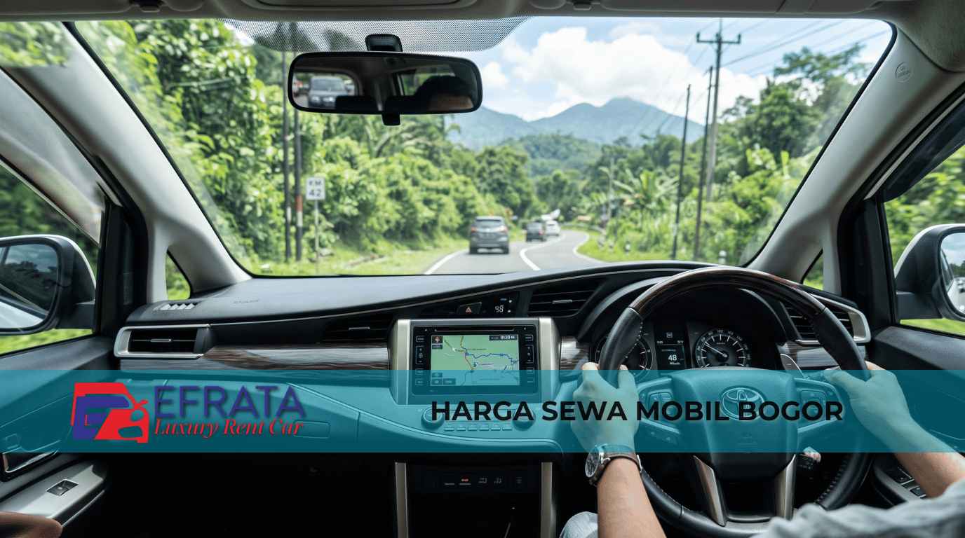 Dashboard Toyota Innova untuk harga sewa mobil Bogor