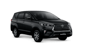 Toyota Innova Reborn hitam untuk layanan sewa mobil Bogor dengan driver profesional dari Efrata Rent Car