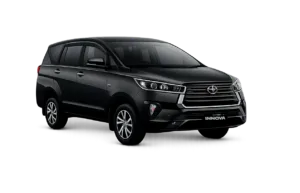 Toyota Innova Reborn hitam untuk layanan sewa mobil Bogor dengan driver profesional dari Efrata Rent Car