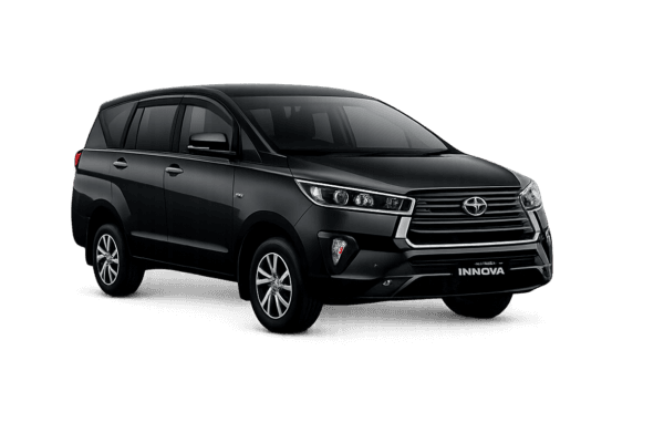 Toyota Innova Reborn hitam untuk layanan sewa mobil Bogor dengan driver profesional dari Efrata Rent Car