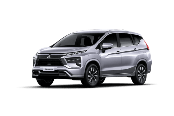 Mitsubishi Xpander putih untuk layanan sewa mobil Bogor dengan driver profesional dari Efrata Rent Car
